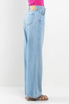 Sneak Peek High Rise Wide Leg Jeans in Medium Light