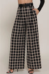 Pleated Wide Leg Trousers