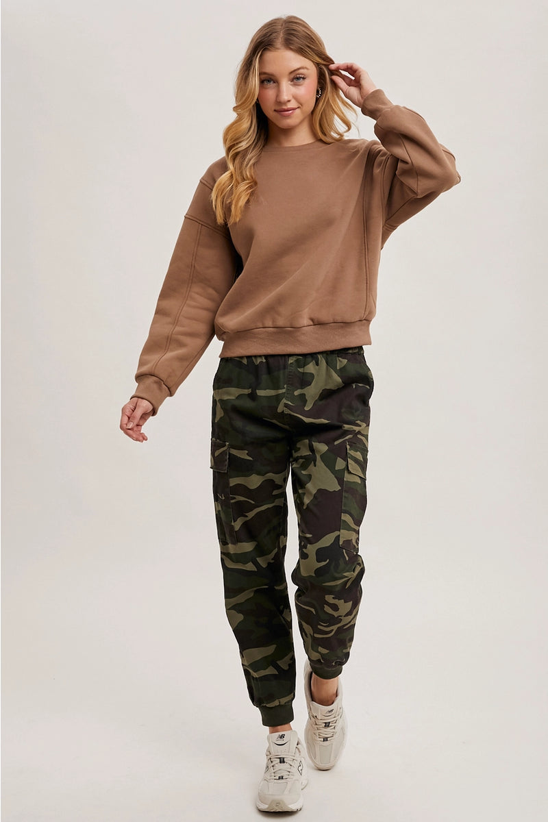 Camo Cargo Jogger Pants