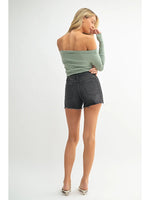 Just USA Jeans Black Wash Soft & Stretchy High Rise Short
