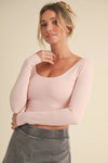 Twist Back Long Sleeve Top