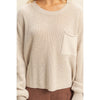 Pocket Detailed Crew Neck Sweater