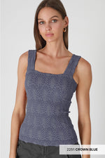 Lace Textured Square Top