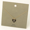Fuck Off Heart Colored Pendant Necklace
