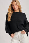 Ribbed Mock Neck Pullover