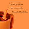 Tangerine HydroJug 32 oz Traveler Tumbler