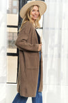 Long Sweater Cardigan with Front Pockets