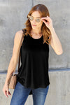 Bamboo Full Size Round Neck Tank