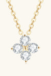 Moissanite Four Leaf Clover Pendant Necklace(ALLOW 5-15 BUSINESS DAYS FOR PROCESSING AND SHIPPING)