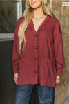 Plus Size Two-Tone Charm Cardigan