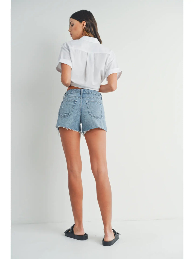 Just USA Jeans Slight Distressed Stretch Short