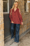 Plus Size Two-Tone Charm Cardigan