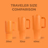 Tangerine HydroJug 32 oz Traveler Tumbler