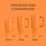 Tangerine HydroJug 32 oz Traveler Tumbler