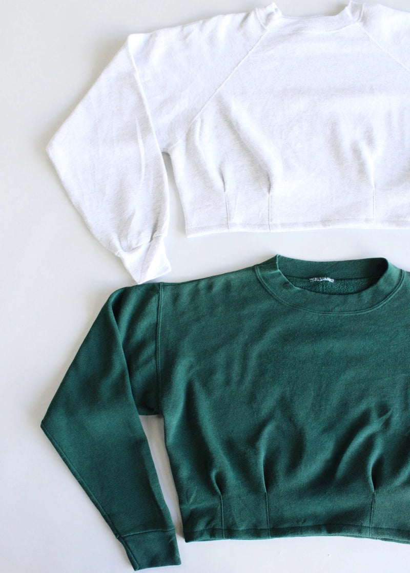 Cropped Dart Sweatshirt