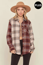 Plus Plaid Flannel Shirt