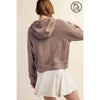 Plus Size Modal Scuba Quarter Zip Hoodie