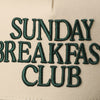 Sunday Breakfast 3D Letter Embroidered Two-Tone Trucker Hat