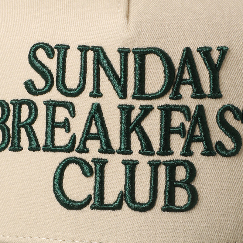 Sunday Breakfast 3D Letter Embroidered Two-Tone Trucker Hat