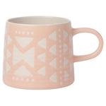 Pink Imprint Stoneware Mug