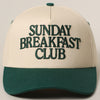 Sunday Breakfast 3D Letter Embroidered Two-Tone Trucker Hat