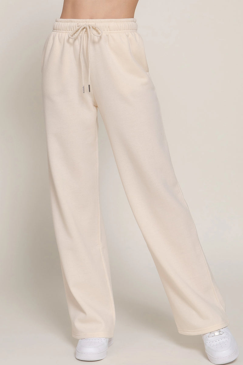 Straight Leg Inner Fleece Jogger Pants