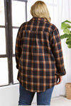 Plus Button Down Flannel Shirt