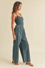 Take It In Washed Denim Jumpsuit