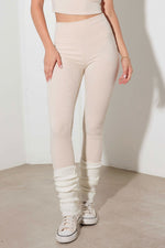 Ribbed Crop Cami and High Waist Brushed Leggings Set