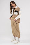 Colorblock Drop Shoulder Shacket