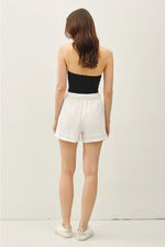 Classic Cut Cotton Gauze Shorts