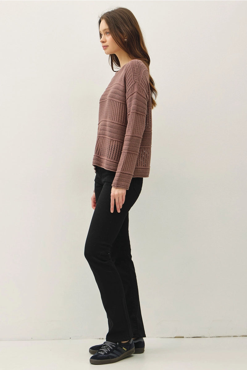 Fisherman Crochet Sweater
