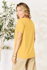 Bamboo Full Size Round Neck Short Sleeve T-Shirt