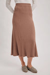 Wholegarment A-Line Midi Knit Skirt