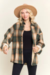 Sherpa-Lined Button Down Shacket