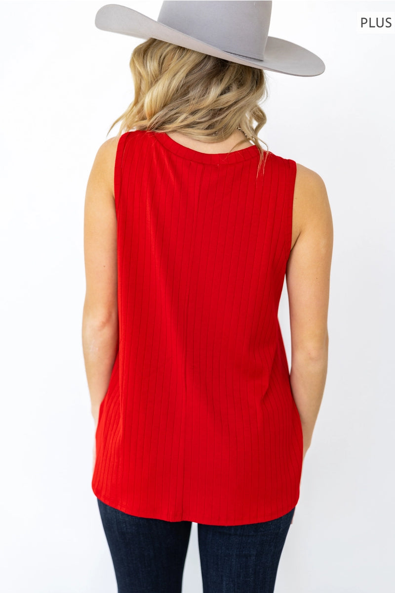 Plus Size Everyday Ribbed Tank Top