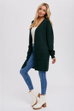 Open Front Batwing Sleeve Cardigan