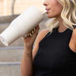 Cream HydroJug 40 oz Traveler Tumbler