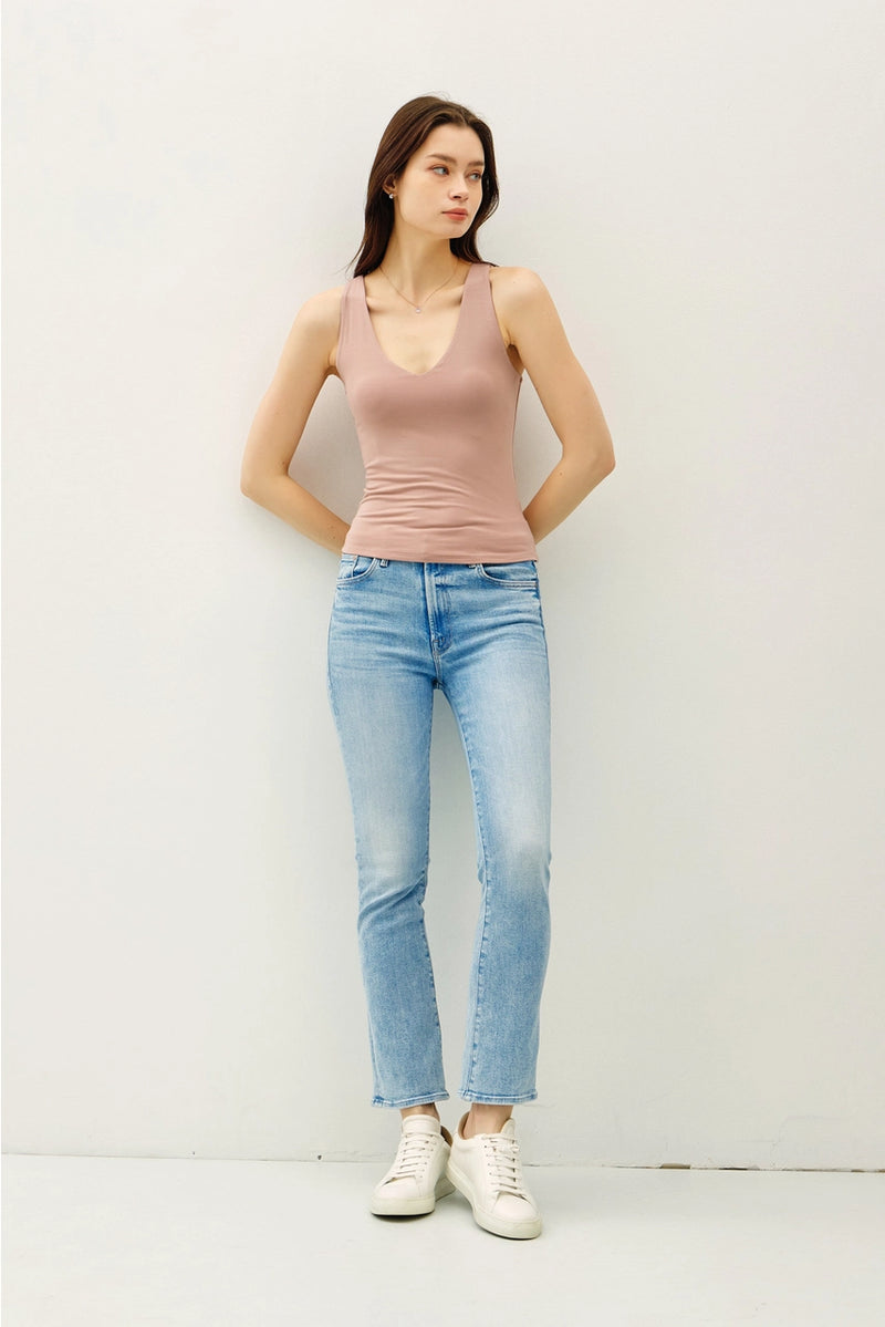 Basic Full Length V-Neck Tank