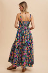 Wild Bloom Cotton Maxi Dress