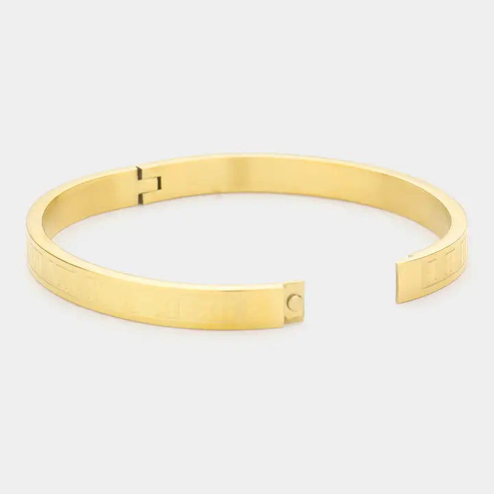 Roman Numerals Stainless Steel Bracelet