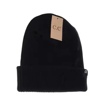 Unisex Distressed C.C. Beanie