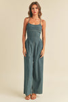 Take It In Washed Denim Jumpsuit