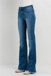 Jelly Jeans Mid Rise Flare with Side Detail