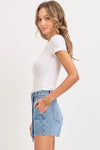 Business In The Front Denim Skort