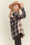 Multi Color Colorblock Plaid Shirt