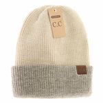 Unisex Reversible Two-Tone Slouchy C.C Beanie