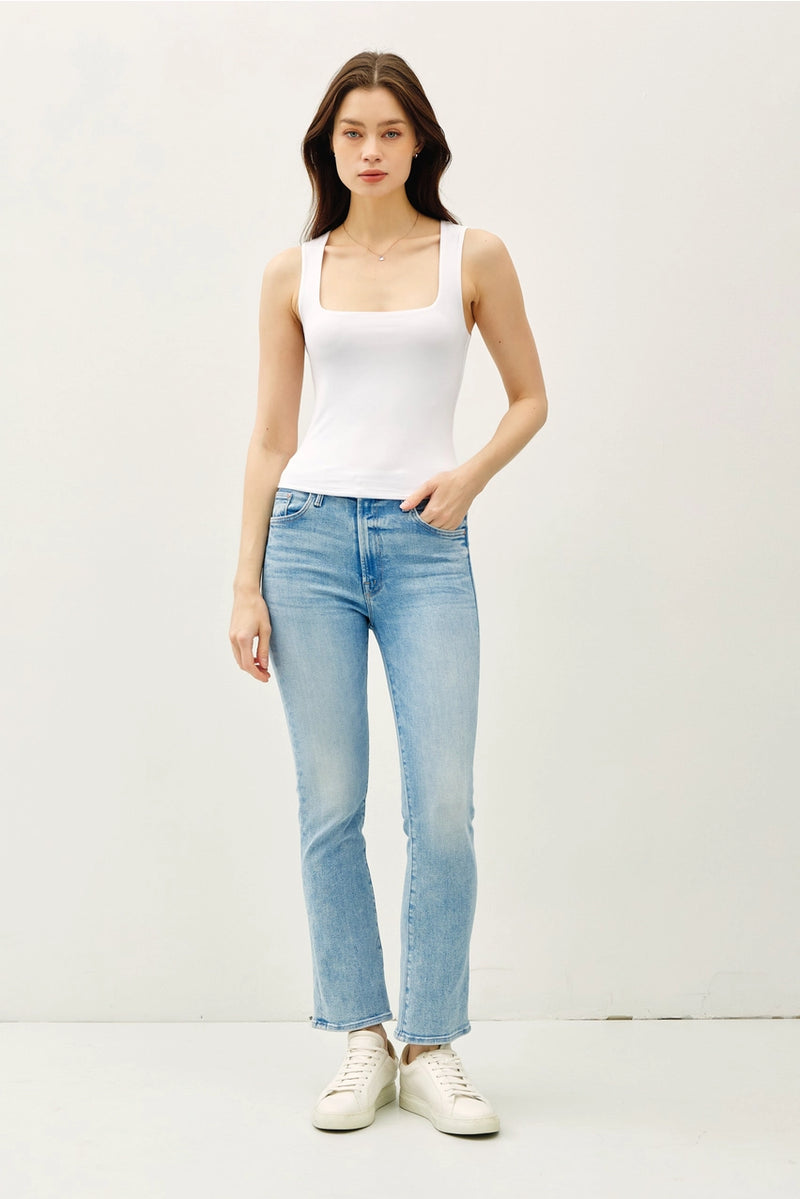 Soft Core Double Lined Square Neck Tank
