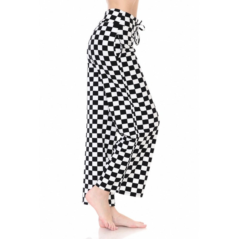 Buttery Soft Checkered Pants with Drawstring