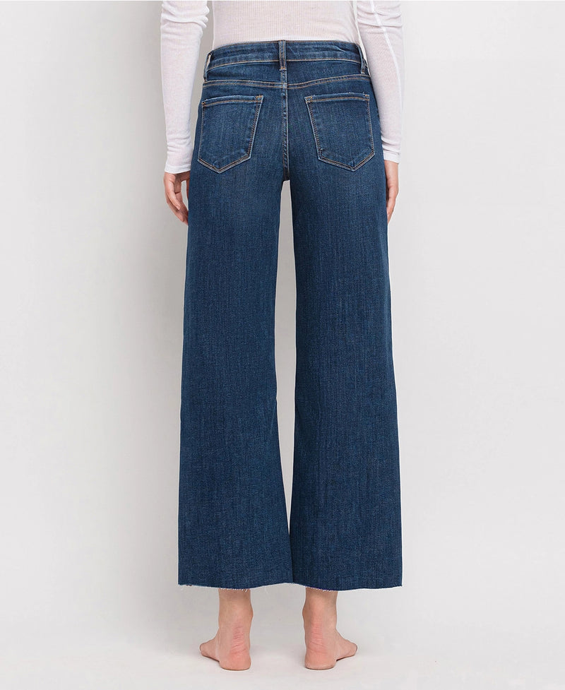 Lovervet by VERVET Tummy Control Mid Rise Wide Leg Jeans
